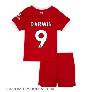 Liverpool Darwin Nunez #9 Hemmatröja Barn 2023-24 Kortärmad (+ korta byxor)